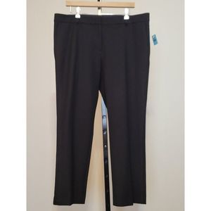 Ann Taylor Ladies  Black Dress  Stretch  Cotton Pants Size 14 #1004